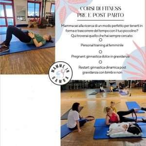 corsi di fitness pre e post parto
