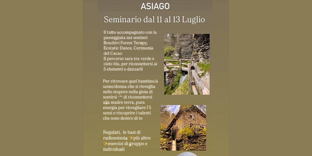 Ritiro Esperienziale Asiago